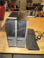 (2) Dell OptiPlex 3010 Desktop Computers.