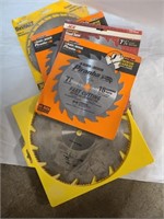 Selection of 7 1/4 inch Saw Blades, Black&Decker,