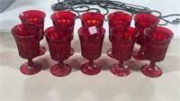 Ten Ruby Perspective Noritake Water Goblets