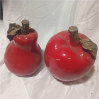 Delicious 2 Red Apple Sculpture