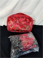 Floral brocade slippers and bag great for the