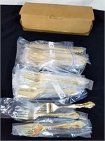 Roger's stainless flatware golden dream rose