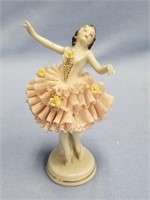 Porcelain ballerina, approx. 5"              (g 22