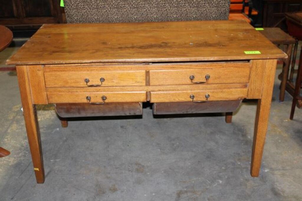 Vintage Kitchen Work Table, Approx. 52" x 29"