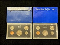 1971 & 1972 US Proof Sets in Boxes