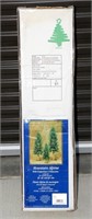New Sealed Box 3 Alpine Trees w Stands 3' 4' 5'