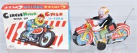 JAPAN Tin Windup CIRCUS MOTORCYCLE w/ BOX