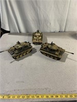 Two Unimax model tanks and 1 21st century model