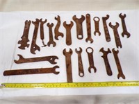 19 Rusted Misc. Tools Wrenches