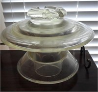 Corning-Pyrex Co. large vintage clear glass