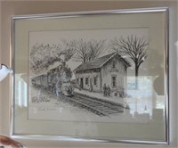 Framed print of the St. James train station