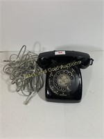 Old school black dial desk phone