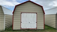 12 x 16 Lofted Value Shed with double doors - New