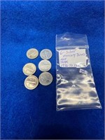 6- Silver Mercury Dimes - 1936-1945 - Nice Coins