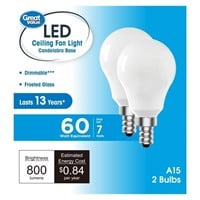 SR1826  Great Value LED Ceiling Fan Bulb 7W - A15