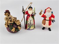 3 Christmas Ornaments (1 Jim Shore)