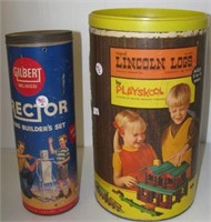 Vintage Lincoln Log set by Playschool and vintage