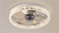Low Profile Ceiling Fan with Light - used