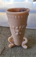 Vtg Westmoreland Glass Decor Footed Vase