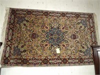 36x63" hand knotted silk wool blend carpet extra f