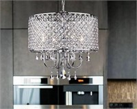 $140 Crystal Chandelier with Chrome Finish