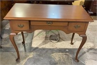 Very nice Queen Anne style three drawer desk or