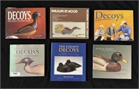 6 Hardcover Duck Decoy Reference Books