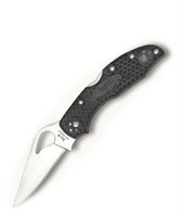 Spyderco Drop Satin Black Frn Plain Meadowlark 2