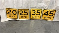 4- "MPH" Signs