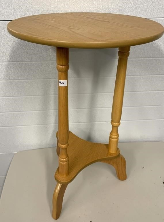 Wooden Lamp/Plant Table (NO SHIPPING)