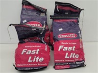 (4) 2 lb Bags Charcoal Master Fast Lite Briquettes