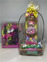 NIB SE Russell stover Barbie doll gift basket and