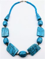 Nice Turquoise & Silver Necklace