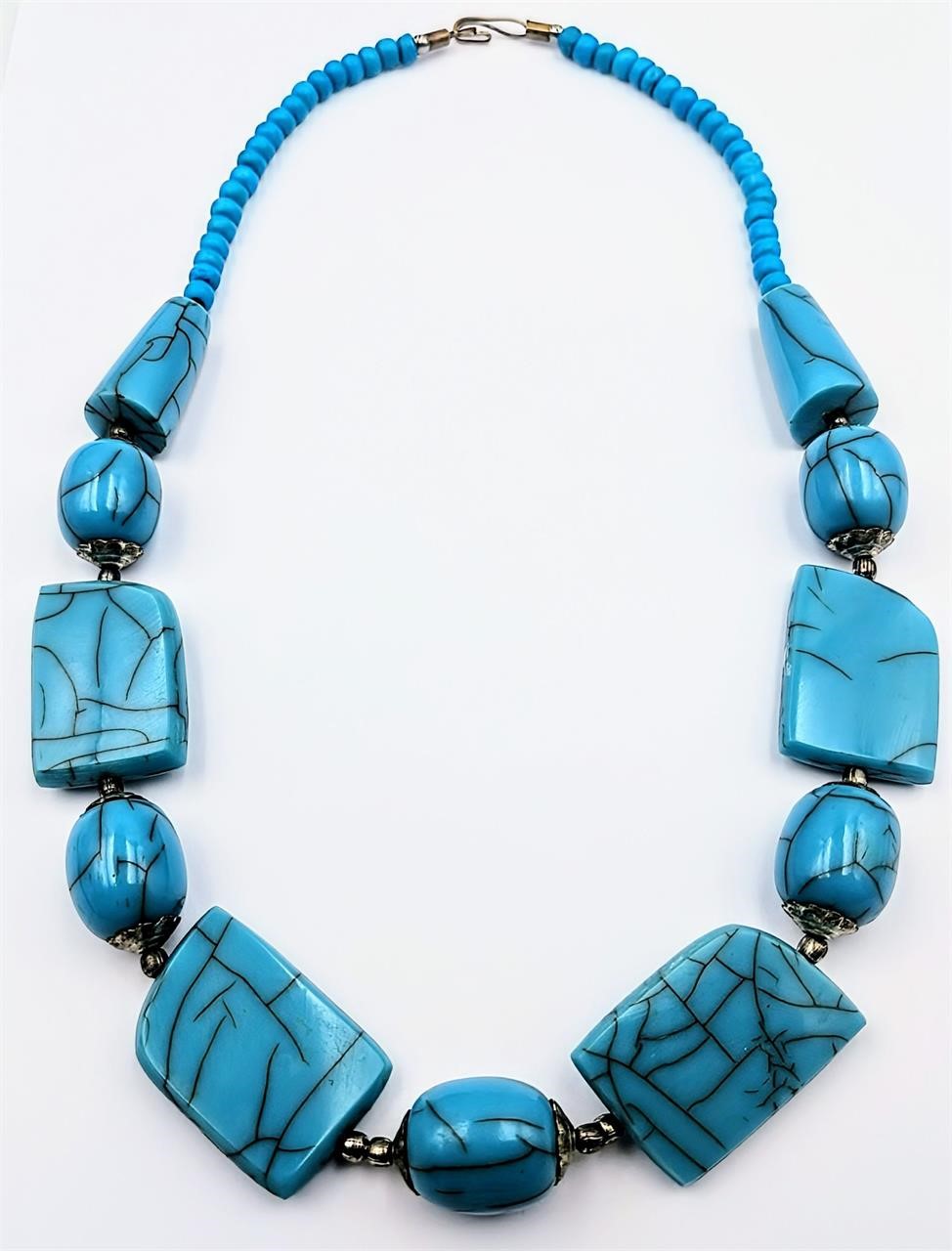 Nice Turquoise & Silver Necklace