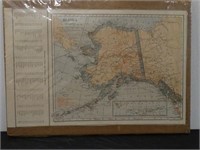 Antique 1907 Map of Alaska