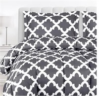 Utopia Bedding Queen Comforter Set (Grey)