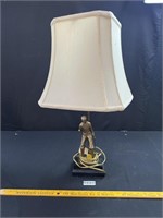 Brass Golfer Lamp