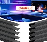 10 Pack LED Strip Lights Black Channel V Shape
