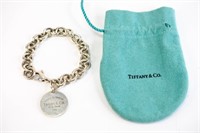 Tiffany Sterling Chain Bracelet With Return Tag