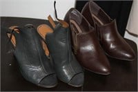 Two pairs of leather shoes