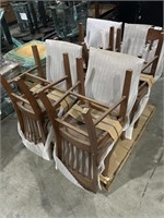 8 Wooden Chairs.