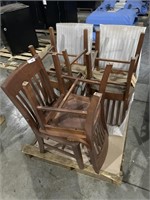 6 Wooden Chairs.
