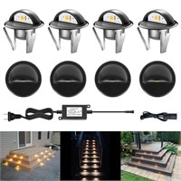 CISLAN LED Outdoor Deck Lights with Photocell,