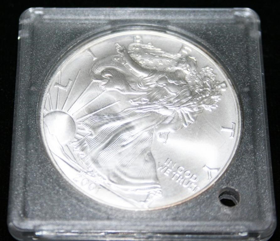 2001 Silver Eagle Coin - UNC