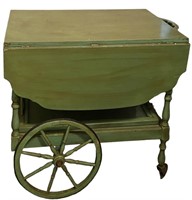 Mid Century Green Tea Cart