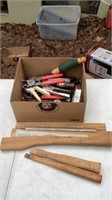 Wood Handles Rulers Scrapers Tape Measure
