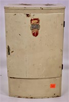 Tin toy refrigerator by Wolverine Supply Co.,