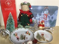 Christmas plates, decorations and more
