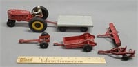Vintage Toy Tractor & Implements