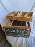 Lucky Grapes Wooden Box and Handmade Tray